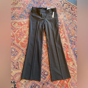 NWT Express Editor in Luxury Stretch Low Rise Flare Leg Trousers - Grey - Size 4